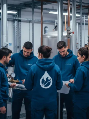 Sudaderas personalizadas con bordado de logo para equipo de electricistas